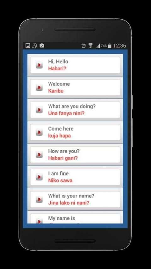 Swahili lessons screenshot 5