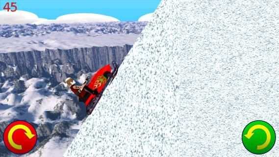 Snowmobile Santa - Racing Game स्क्रीनशॉट 6