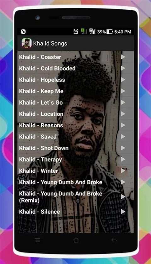 Khalid Songs screenshot 1