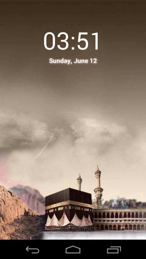 Mecca Live Screen Lock 7 تصوير الشاشة