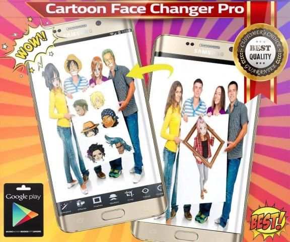 Cartoon Face Changer Anime 4 تصوير الشاشة