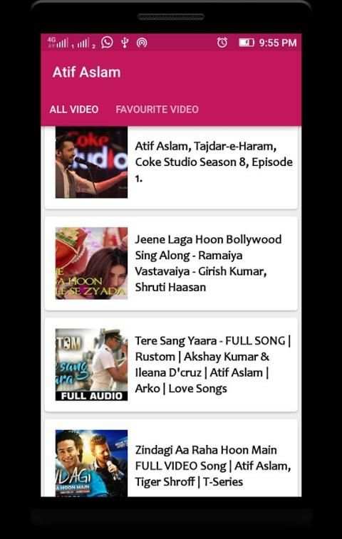 Atif Aslam HD Video 2016 स्क्रीनशॉट 7