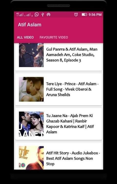 Atif Aslam HD Video 2016 स्क्रीनशॉट 5