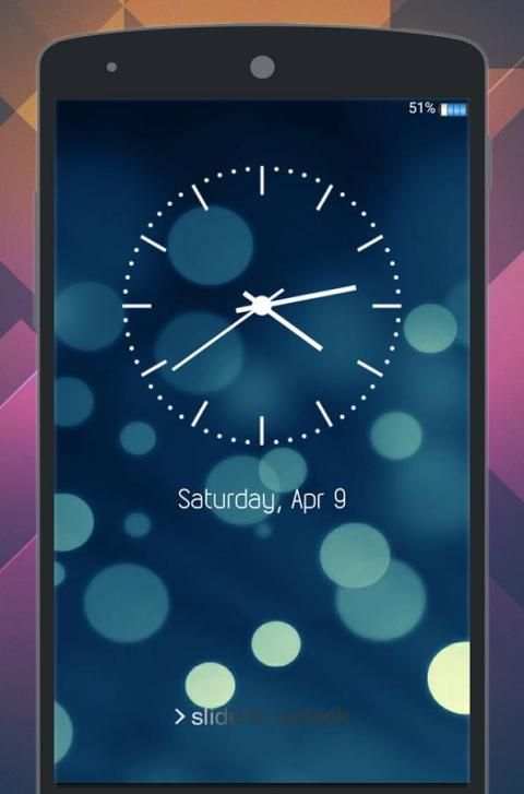Classic Clock Lock Screen скриншот 4