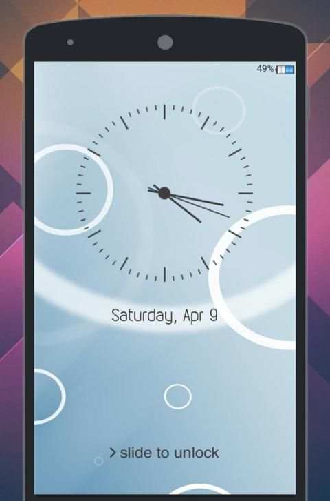Classic Clock Lock Screen скриншот 5
