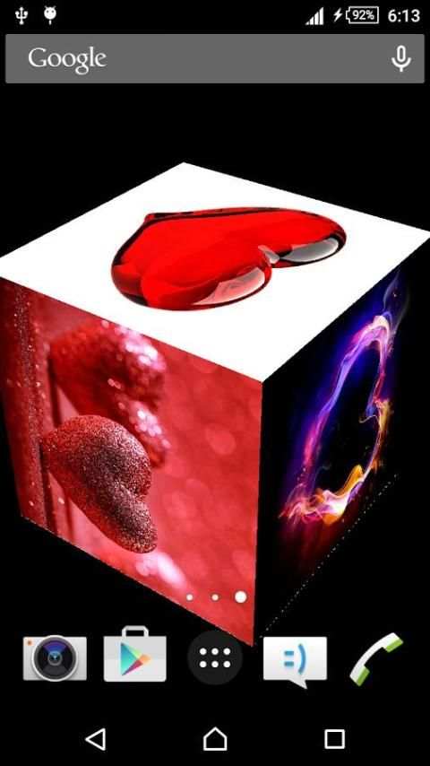 Love Heart Live Wallpaper स्क्रीनशॉट 1