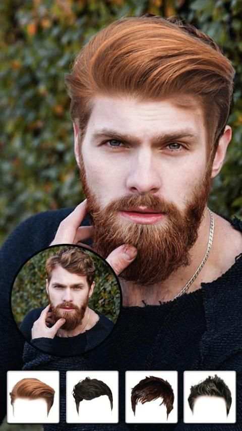 Man Hair & Beard Style Editor 3 تصوير الشاشة