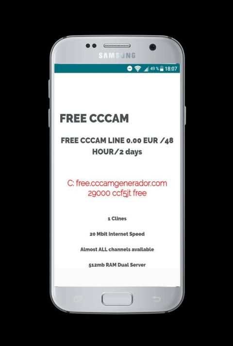 Free Cccam स्क्रीनशॉट 1