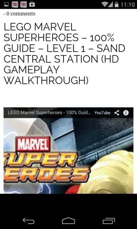Lego Marvel Super Heroes Walkthroughs screenshot 1