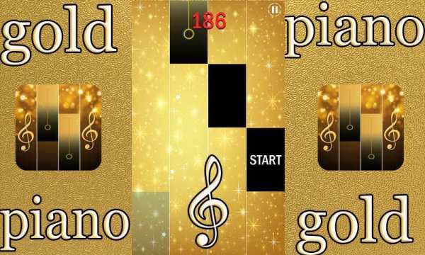 gold piano tiles screenshot 2