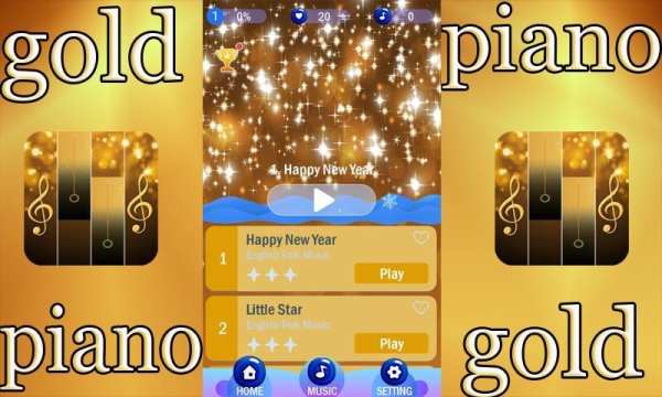 gold piano tiles screenshot 7