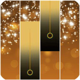 gold piano tiles icon