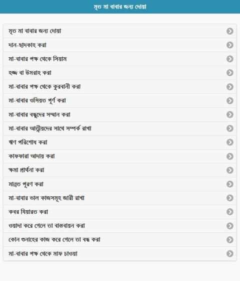মৃত মা বাবার জন্য দোয়া скриншот 3