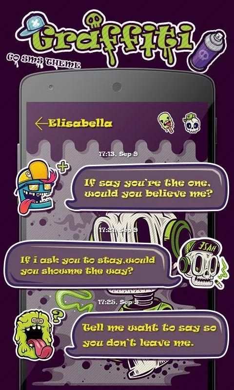 GO SMS GRAFFITI THEME screenshot 5