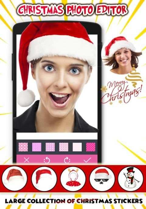 Merry Christmas Face Camera скриншот 2