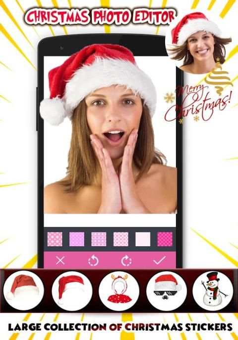 Merry Christmas Face Camera скриншот 4