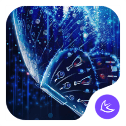 Blue Butterfly-APUS Launcher theme иконка