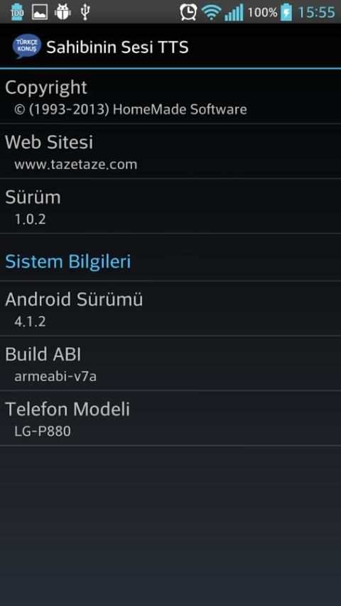 Sahibinin Sesi TTS screenshot 1