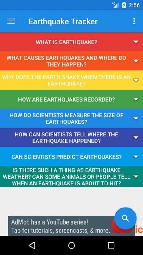 Earthquake Tracker скриншот 1