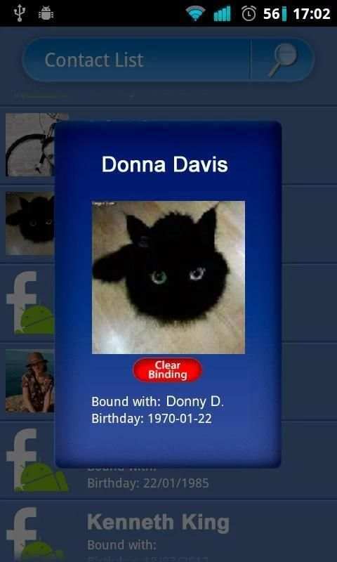 Contact Binder for Facebook screenshot 2