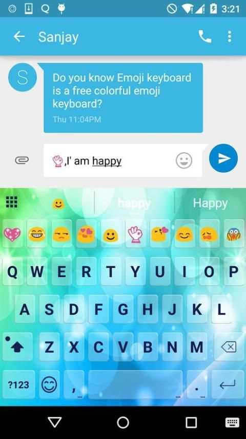 Cute Multicolor Emoji Keyboard स्क्रीनशॉट 5