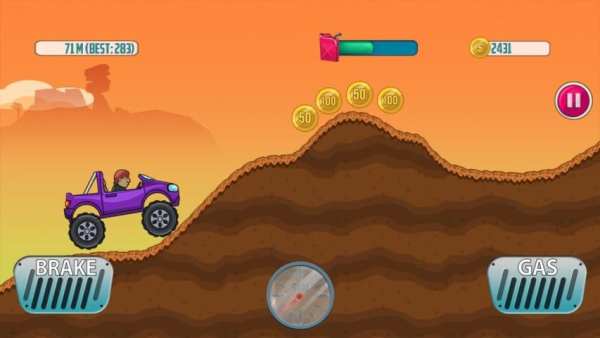 Hill Racing Car Climb screenshot 2