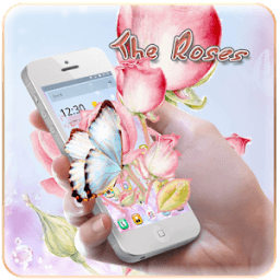 Pink Rose Butterfly Theme icon