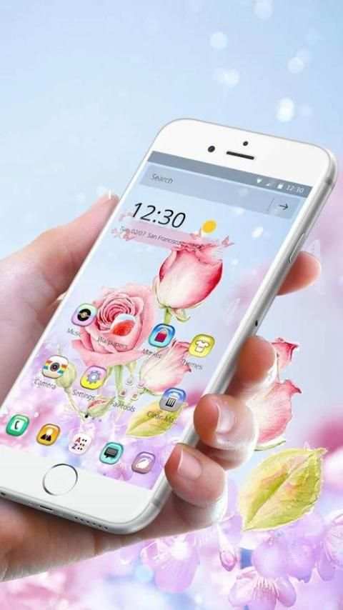 Pink Rose Butterfly Theme screenshot 3