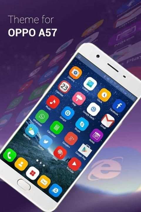 Theme and Launcher for Oppo A57 5 تصوير الشاشة