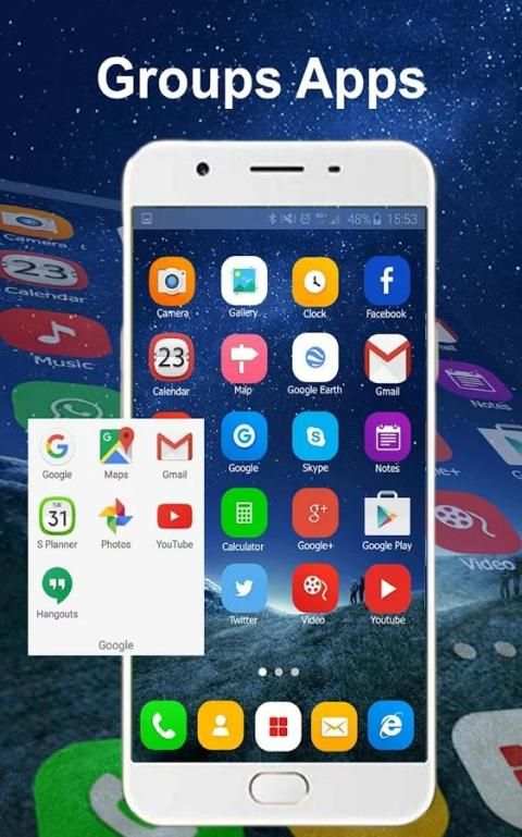 Theme and Launcher for Oppo A57 4 تصوير الشاشة
