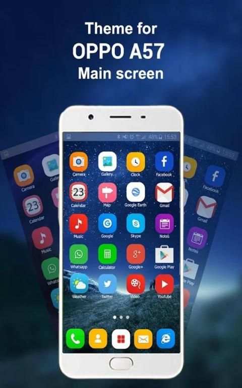 Theme and Launcher for Oppo A57 1 تصوير الشاشة