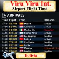 Viru Viru Airport Flight Time on 9Apps