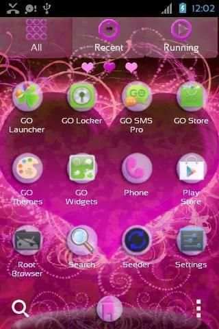 Hearts Themes for GO Launcher स्क्रीनशॉट 3