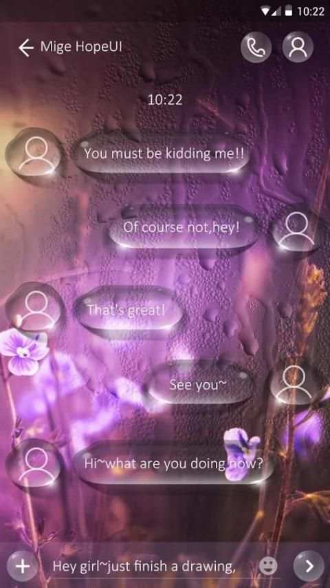 GO SMS ANNE THEME स्क्रीनशॉट 3