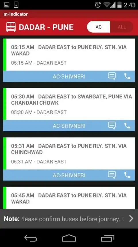 MSRTC (Data) - m-Indicator screenshot 2