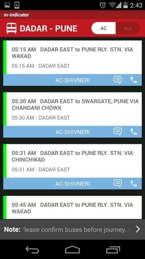 MSRTC (Data) - m-Indicator screenshot 2