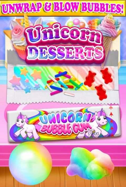 Unicorn Dessert Food Maker - Rainbow Cooking games screenshot 3