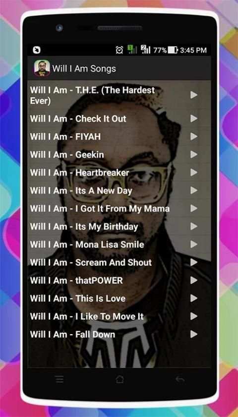 Will I Am Songs screenshot 1