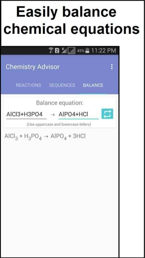 Chemistry Advisor 7 تصوير الشاشة