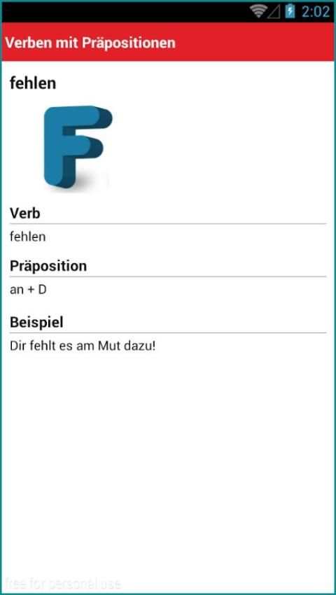 Verben mit Präpositionen скриншот 1