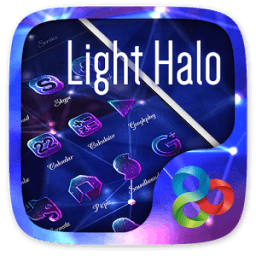 ikon Light Halo Go Launcher Theme