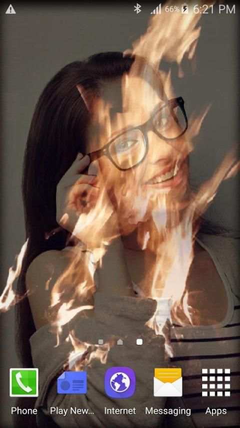 Fire Photo Live Wallpaper स्क्रीनशॉट 1