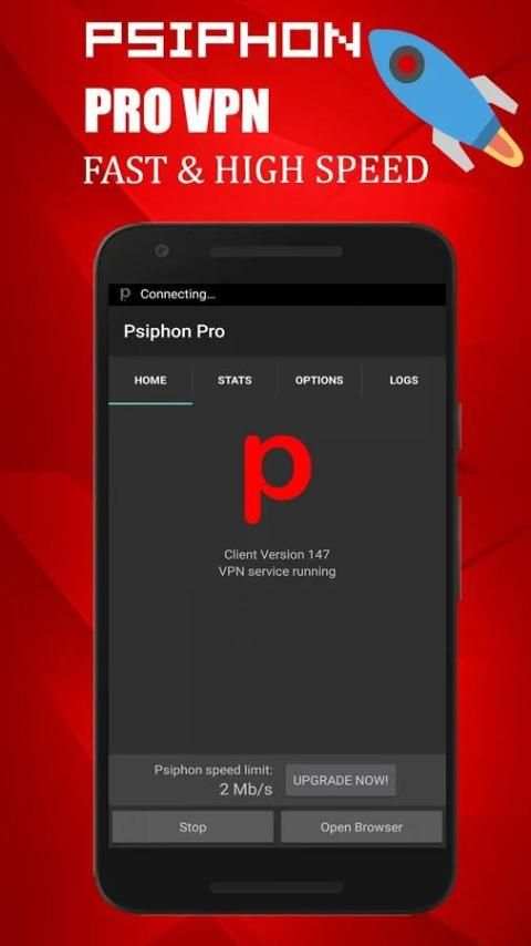Psiphon Pro VPN 2018 screenshot 2