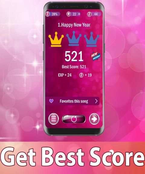 Pink Piano Tiles 3 screenshot 1