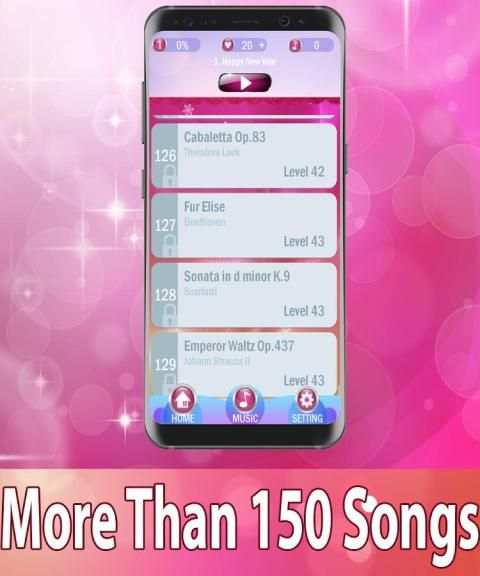 Pink Piano Tiles 3 screenshot 6