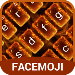 Flaming Keyboard Theme &amp; Emoji Keyboard иконка