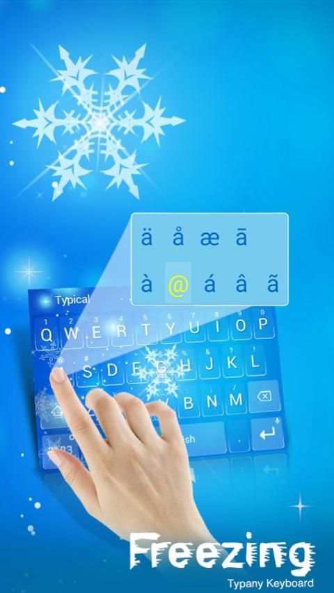 Freezing Cold Theme&Emoji Keyboard For Hot Summer screenshot 5