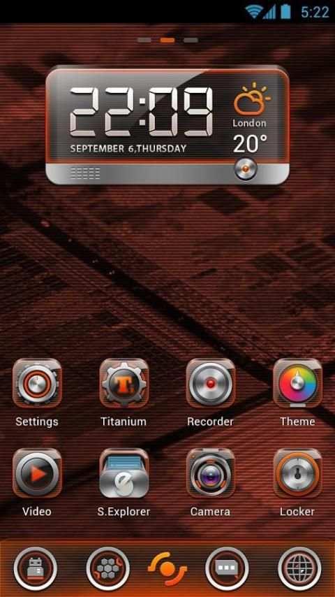 BlackQuartz Clock Widget screenshot 1