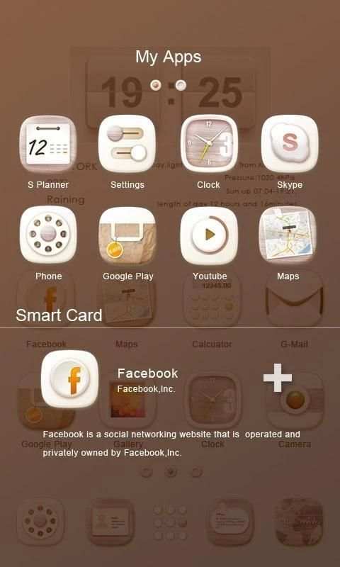 White Wooden GO Launcher Theme screenshot 3