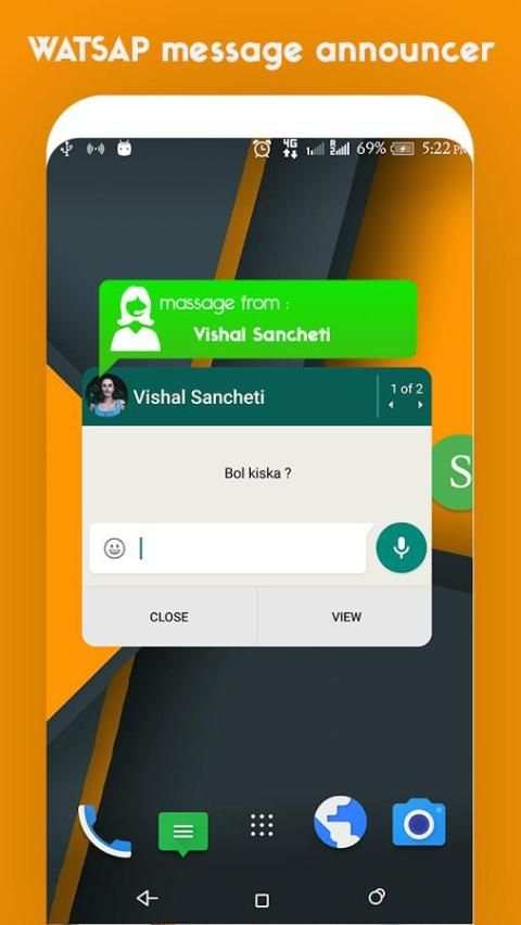 whaspeaker : message announcer for whatassp screenshot 2